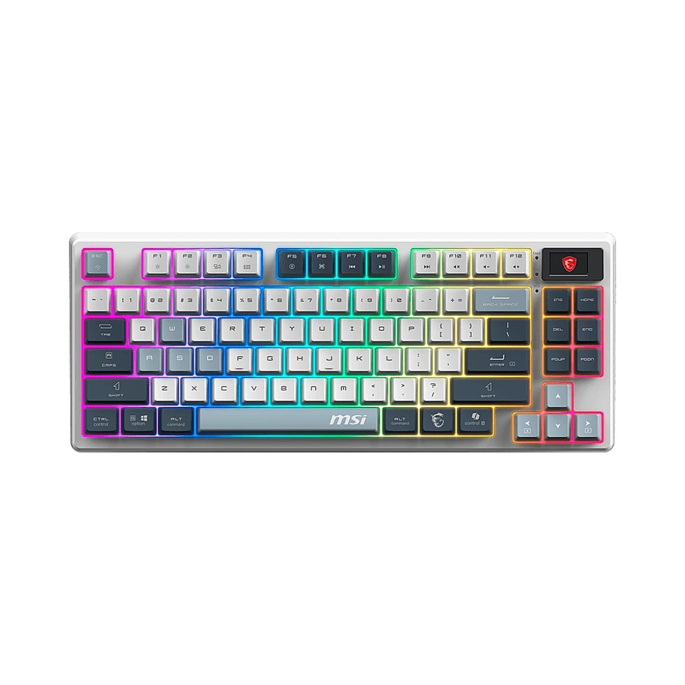 Клавиатура MSI FORGE GK600, белый/синий