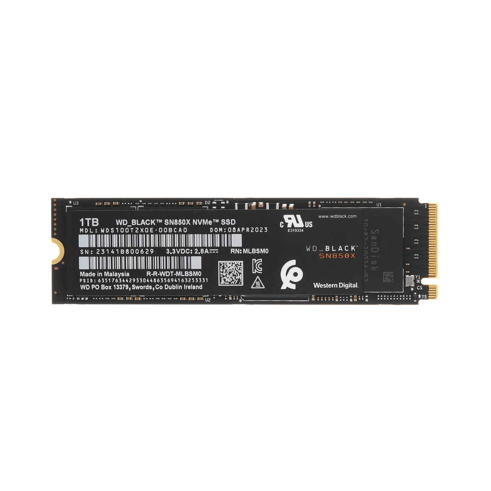 Накопитель SSD WD Black SN850X [WDS100T2X0E] 1TB