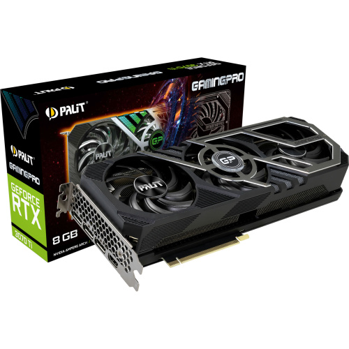 [Б/У] Видеокарта Palit GamingPRO RTX3070 8GB GDDR6 [HDMI, DP X3]
