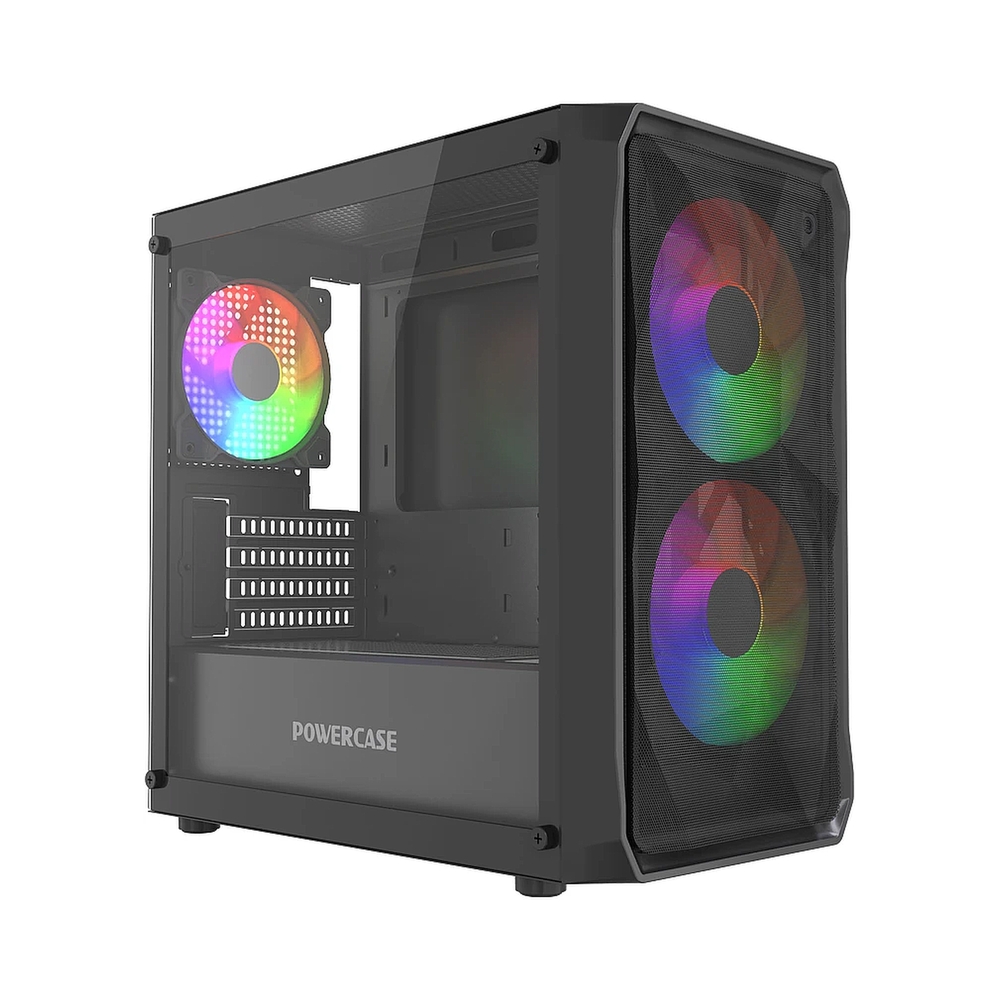 Корпус Powercase Mistral Micro A3B ARGB, черный
