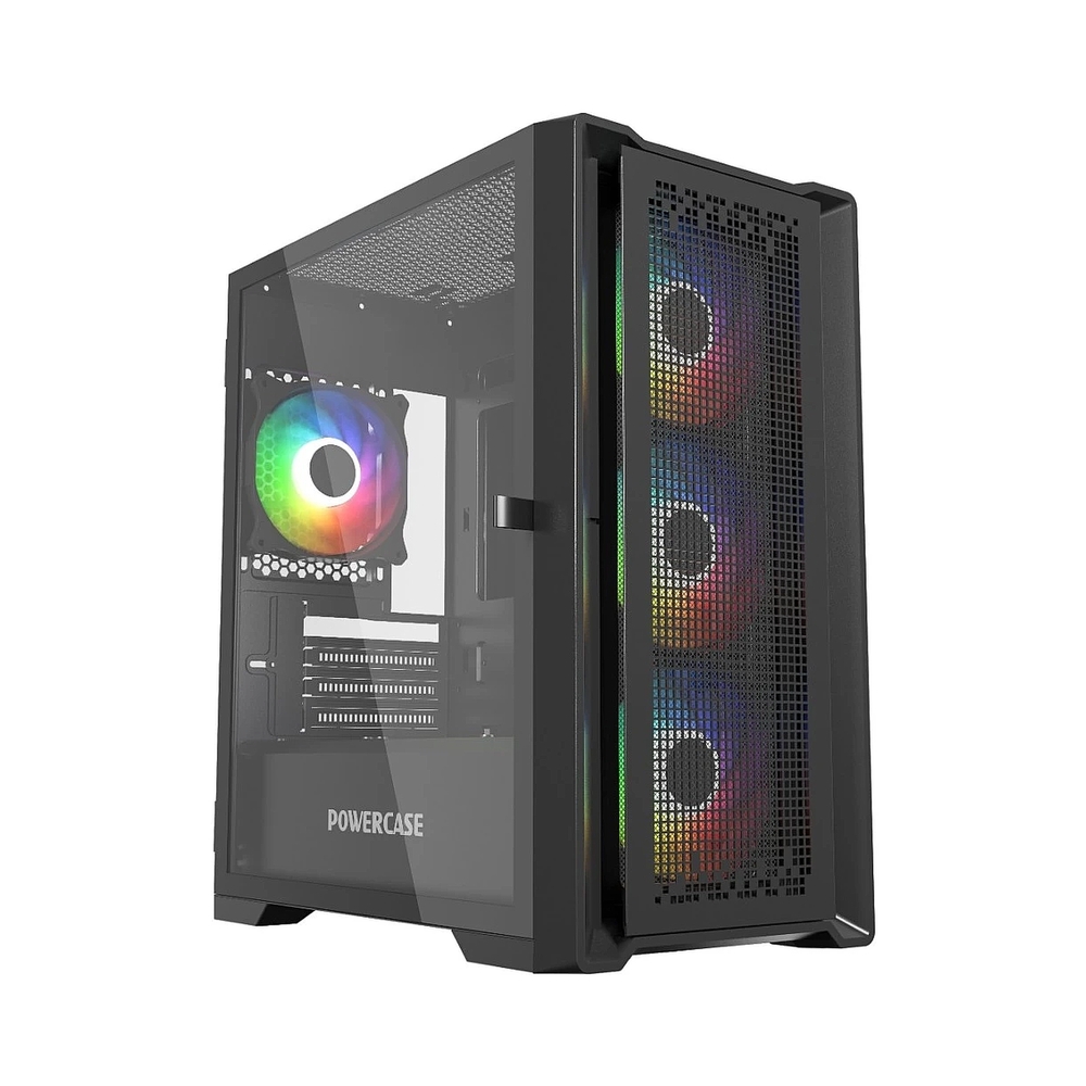 Корпус Powercase ByteFlow Micro Black, черный