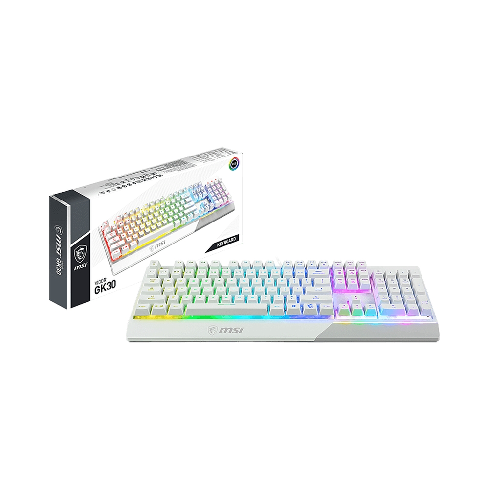 Клавиатура MSI GAMING VIGOR GK30, белый