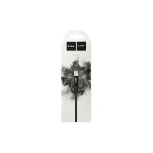 Кабель USB 2.0 hoco X14, AM/Lightning M, черный, 1м