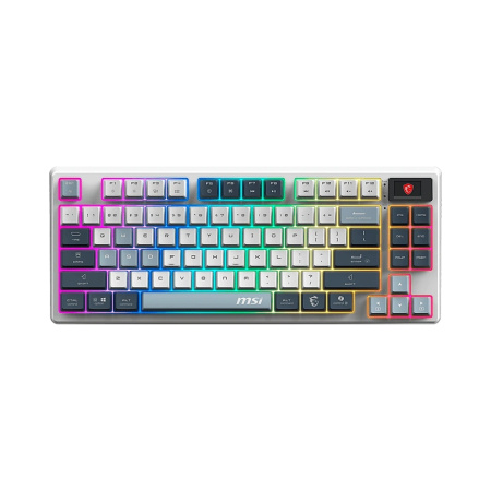 Клавиатура MSI FORGE GK600, белый/синий