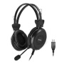 Наушники с микрофоном A4Tech HU-30 черный USB