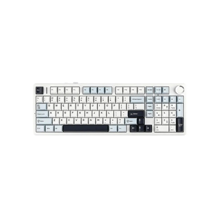 Клавиатура беспроводная Aula F99 Pro Smoke Blue (USB, Bluetooth/Радиоканал)