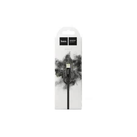 Кабель USB 2.0 hoco X14, AM/Lightning M, черный, 1м