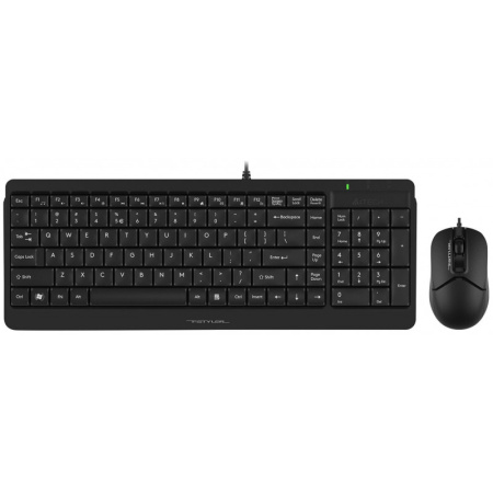 Клавиатура + мышь A4Tech Fstyler F1512 клав:черный мышь:черный USB