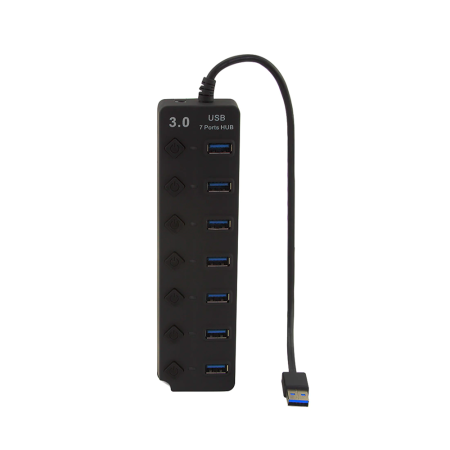 Разветвитель USB HUB 7 port (1 шт 3.0 / 6 шт 2.0) (Неативно)