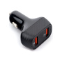 Адаптер питания Cablexpert MP3A-UC-CAR19, 2хUSB Type-A 36Вт, QC